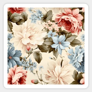 Shabby Chic Flowers Pattern 24 Sticker